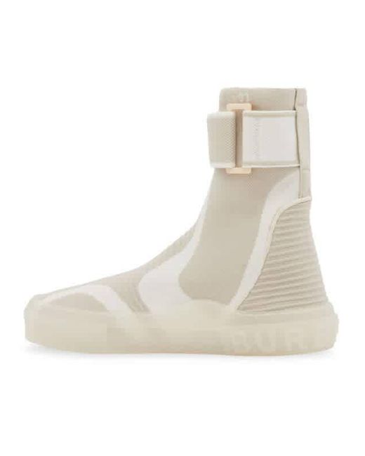 Burberry Natural Knitted Sub High-top Sock Sneakers for men