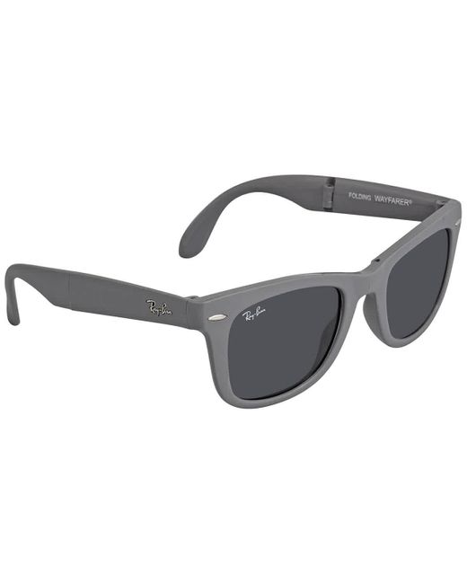 Ray-Ban Wayfarer Folding Classic Blue Unisex Sunglasses 6577r5 50 in Gray  Lyst