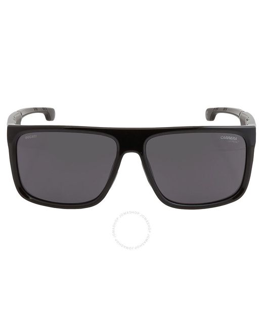 Carrera Gray Dark Square Sunglasses Ducati 011/s 0807/ir 61 for men