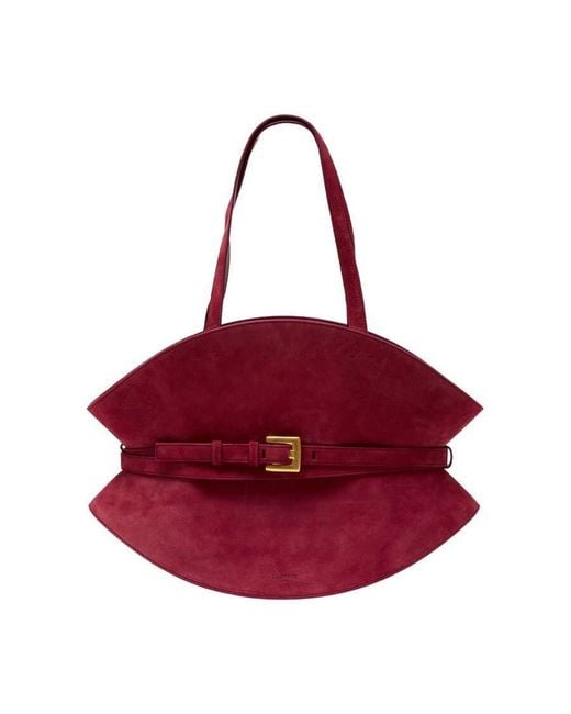 Balmain Red Shuffle Shoulder Bag