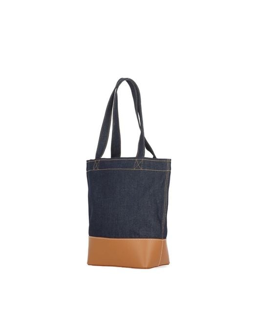 A.P.C. Blue Tote Axel Small Bag
