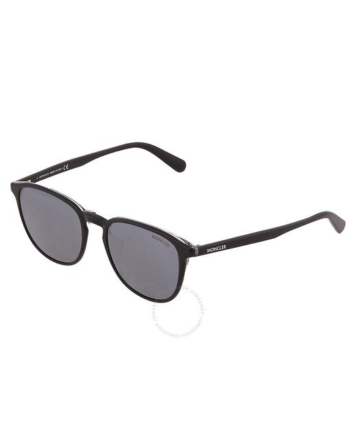 Moncler Black Polarized Grey Square Sunglasses Ml0190-f 03d 54