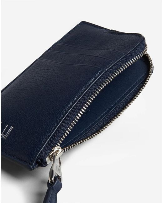 Dunhill Blue Duke Fine Leather Card Case for men