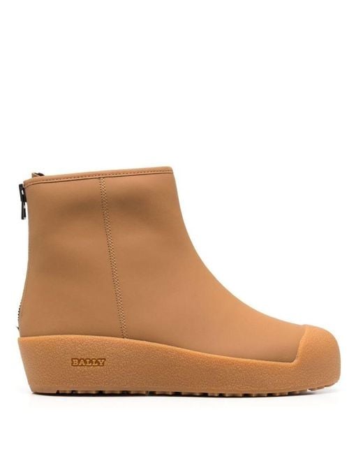 Bally Brown Bernina Capsule Curling Ankle Boots for men