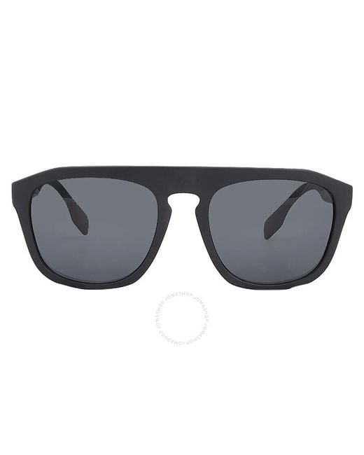 Burberry Gray Wren Dark Grey Browline Sunglasses Be4396u 346487 57 for men