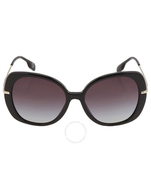Burberry Brown Eugenie Grey Gradient Butterfly Sunglasses