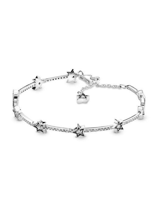 Pandora Metallic Ladies Sterling Celestial Stars Bracelet
