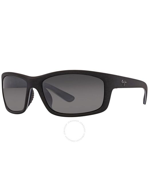 Maui Jim Black Kanaio Coast Neutral Grey Rectangular Sunglasses 766-02md 61 for men