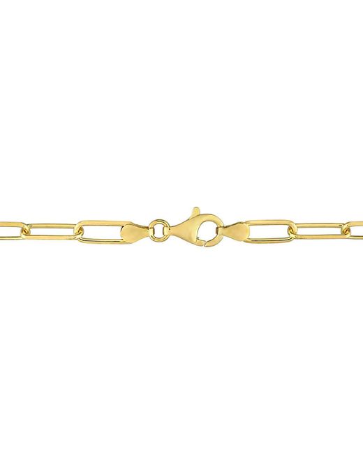 Amour Metallic 5Mm Diamond Cut Paperclip Chain Necklace