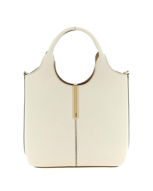 Tod's Natural Tod's Calfskin Leather Tote Bag for men