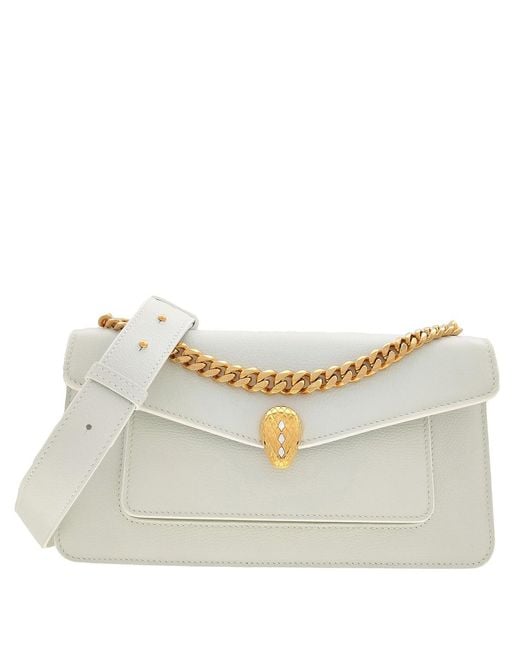 BVLGARI Natural Serpenti East-West Maxi Chain Medium Shoulder Bag