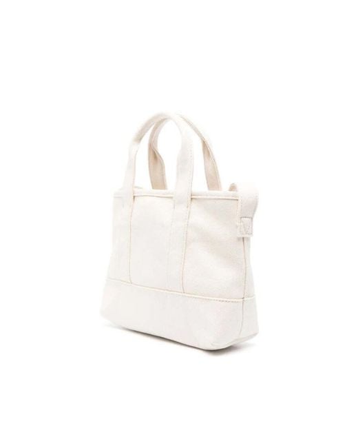 KENZO White Boke Flower Logo Tote Bag
