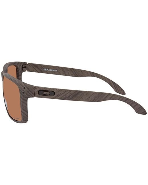 Oakley Brown Holbrook Xl Prizm Tungsten Polarized Square Sunglasses Oo9417 941706 59 for men