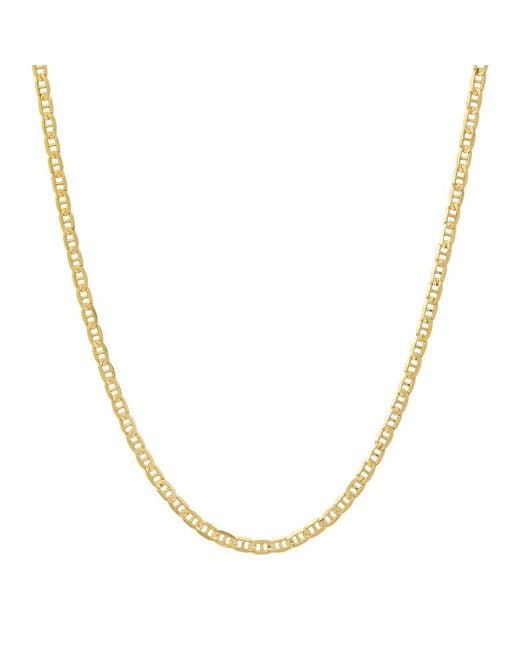 Kylie Harper Metallic 14K Solid 2.25Mm Gucci Mariner Link Chain Necklace for men