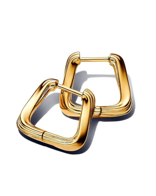 Pandora Metallic Twisted Hoop Earring Earrings