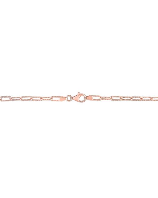 Amour Metallic 3.5Mm Fancy Paper Clip Chain Necklace