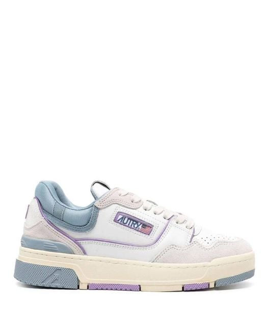 Autry White Ladies Low Top Leather Trainer Sneakers, Brand Size 35 Us