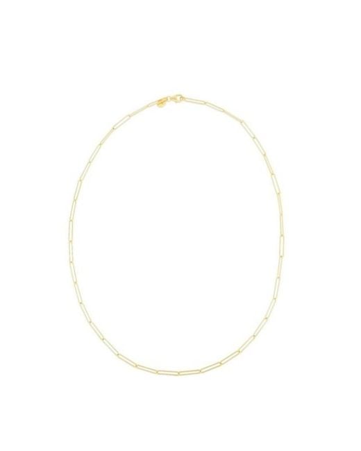 Tresorra Metallic 14K Lungo Paperclip Chain Necklace
