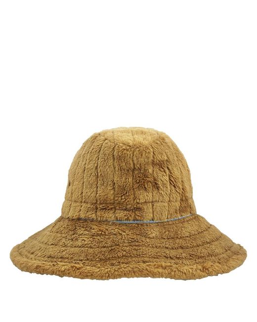 Moncler Green Quilted Faux-fur Bucket Hat for men