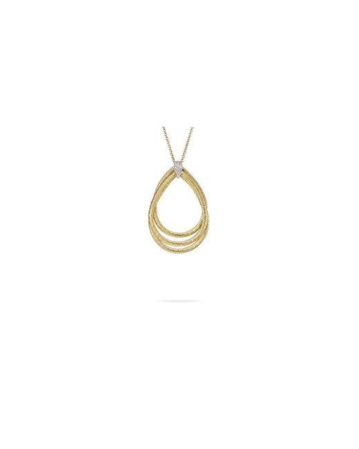 Marco Bicego Metallic Cairo 18K & Diamond Medium Woven Pendant