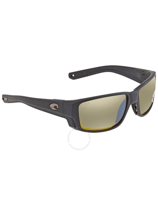 Costa Del Mar Multicolor Cta Del Mar Tuna Alley Pro Sunrise Silver Mirror Polarized Glass Sunglasses  910506 60 for men