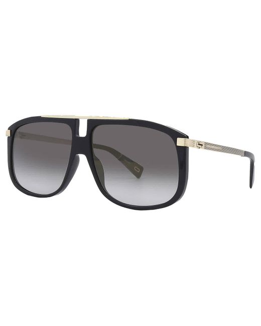 Marc Jacobs Metallic Grey Gold Navigator Sunglasses Marc 243/s 02m2/fq 60 for men