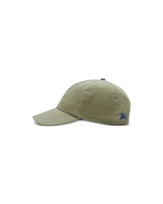 Burberry Green Ekd Logo-Embroidered Cotton Baseball Cap for men