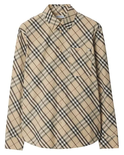 Burberry Brown Vintage Check Shirt for men