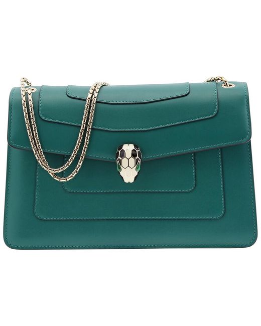 BVLGARI Green Serpenti Forever Shoulder Bag 35362