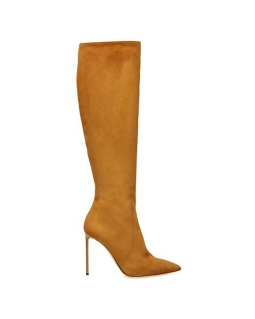 Bally Brown Barbra 105 Knee-High Suede Boots, Brand Size 36 Us