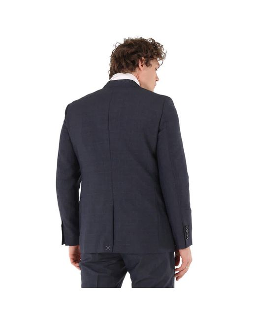Burberry Blue Slim-fit Two-piece Wool Suit for men