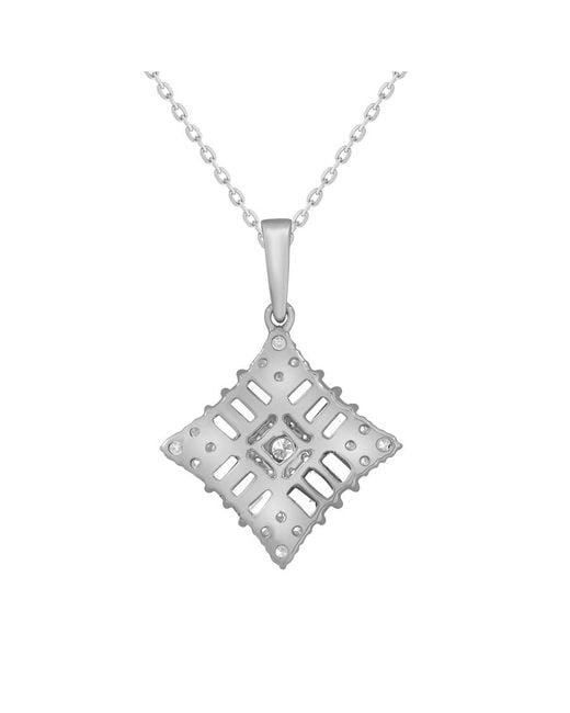 Brilliant Diamond White 14Kt 1.00 Carat Lab Grown Diamond Pendant Necklace For