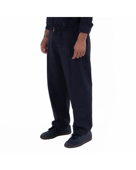 Emporio Armani Blue Seersucker Nylon Trousers, Brand Size 46 Us for men