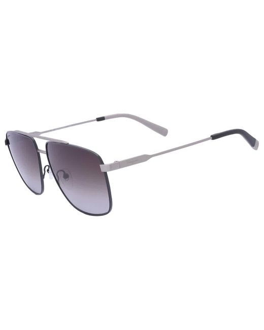 Ferragamo Brown Grey Gradient Navigator Sunglasses Sf239s 758 60 for men