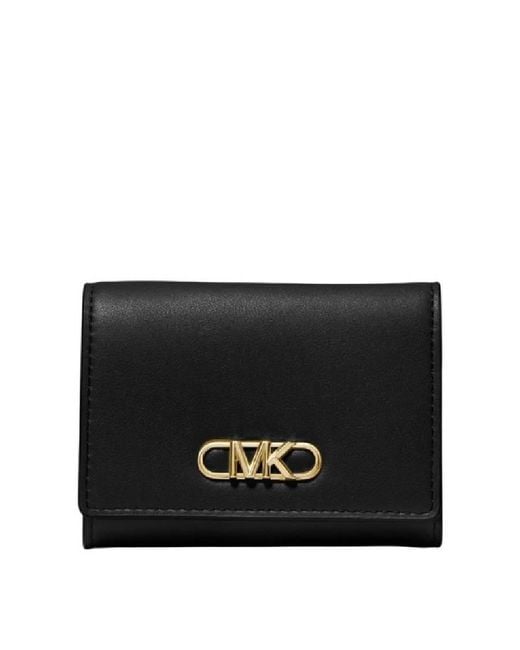 Michael Kors Black Logo Details Trifold French Purse Wallet