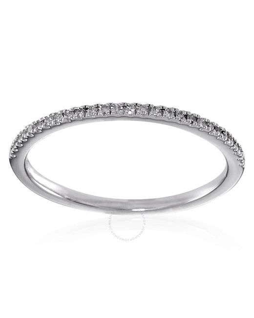Diamanti Per Tutti Metallic Sterling Silver Diamond Ring