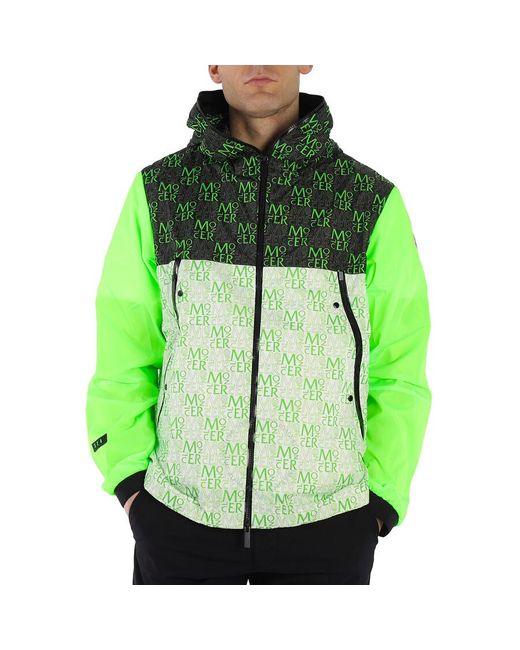 Moncler Green Hiroyuki Hooded Windbreak Jacket for men