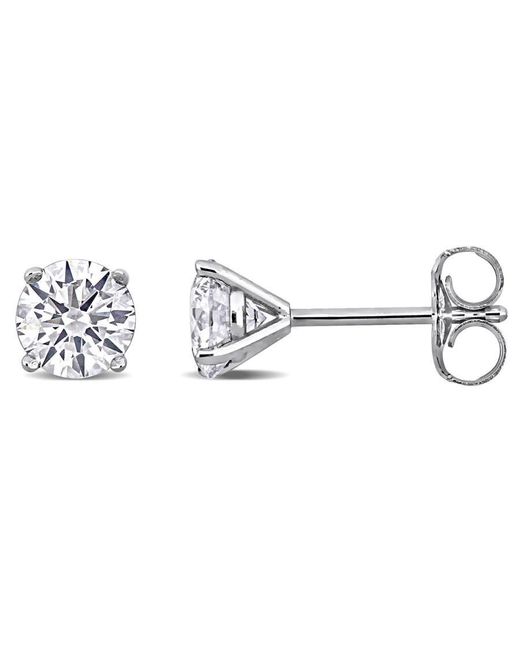 Created Forever Metallic 1Ct Tdw Lab-Created Diamond Solitaire Stud Earrings