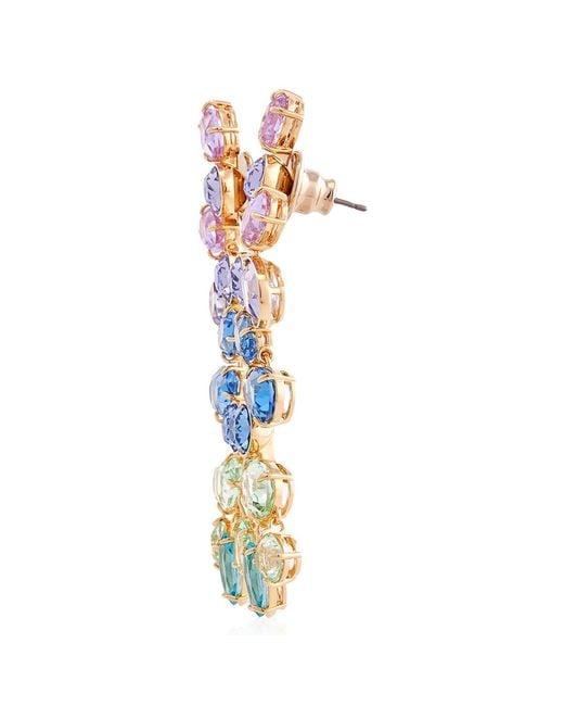 Swarovski Blue Gema-Tone Plated Crystal Earrings