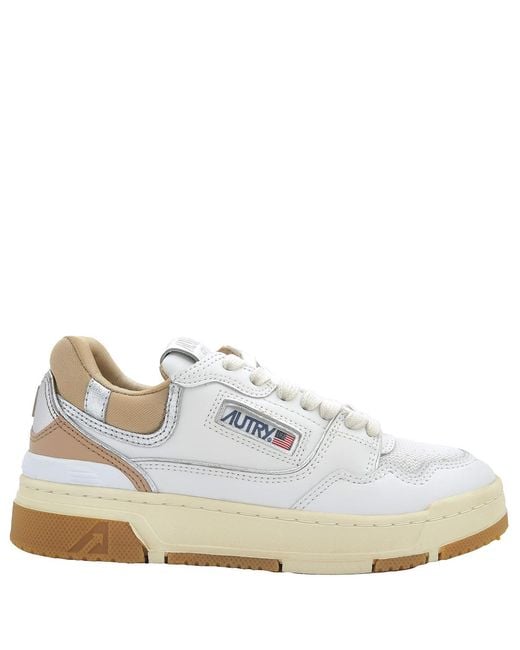 Autry White Low-Top Leather Trainer Sneakers