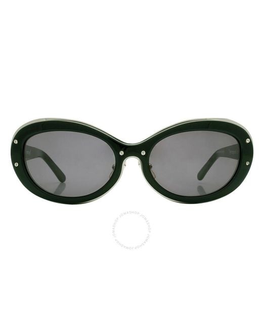 Yohji Yamamoto Multicolor Grey Oval Sunglasses Yyh Dragonfly C1
