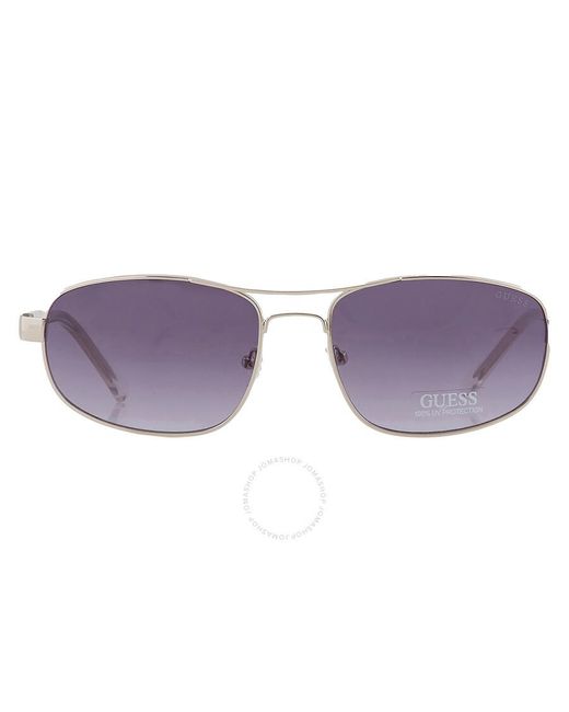 Guess Factory Purple Blue Gradient Rectangular Sunglasses Gf5103 10w 60 for men