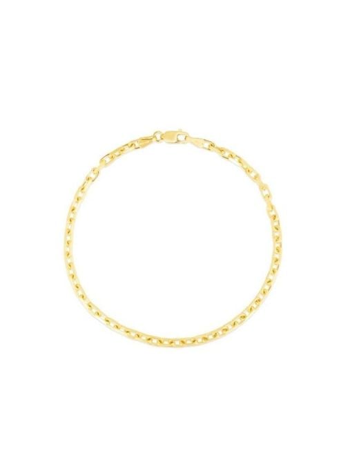Tresorra Metallic 14K French Cable Chain Bracelet