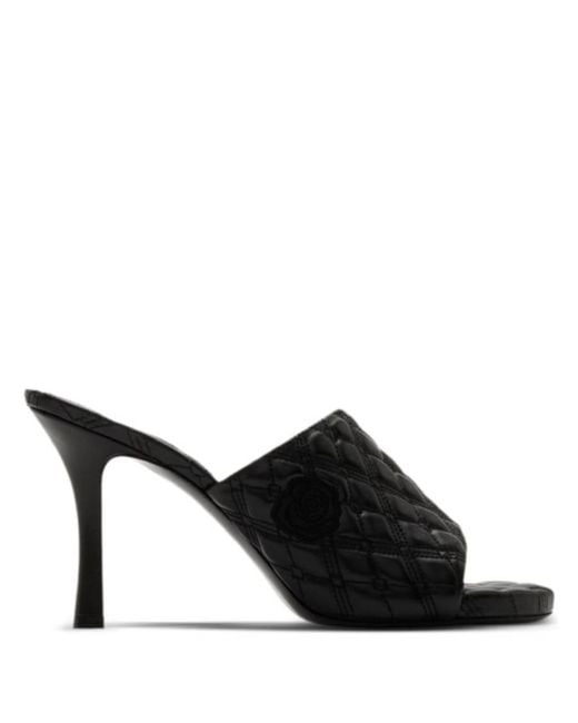 Burberry Black Quilted Slip-On Lambskin Mules, Brand Size 36 (Us