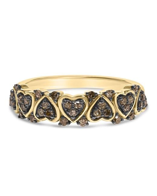Haus of Brilliance Metallic 10K Plated .925 Sterling 1/3 Cttw Natural Diamond Band Ring for men