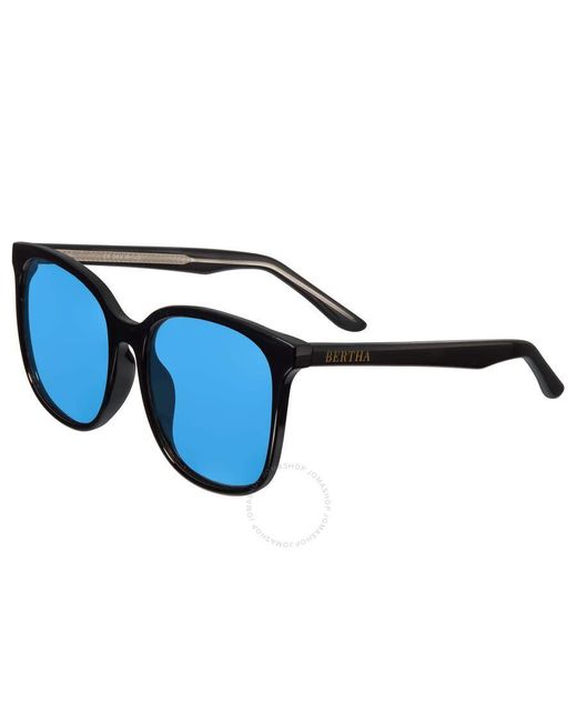 Breed Blue Black Square Sunglasses Bsg066c9 for men