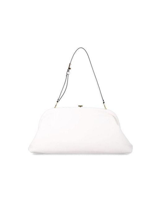 Alberta Ferretti White Leather Shoulder Bag