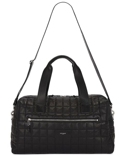 Saint Laurent Black Nuxx L Padded Leather Duffle Bag for men