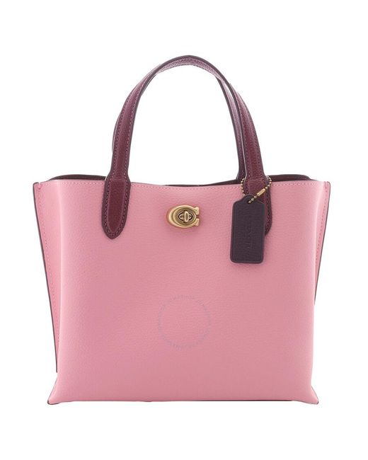 COACH Pink Willow Tote 24