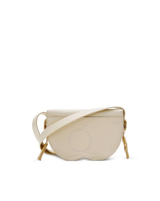 Burberry Natural Leather Chess Satchel Bag